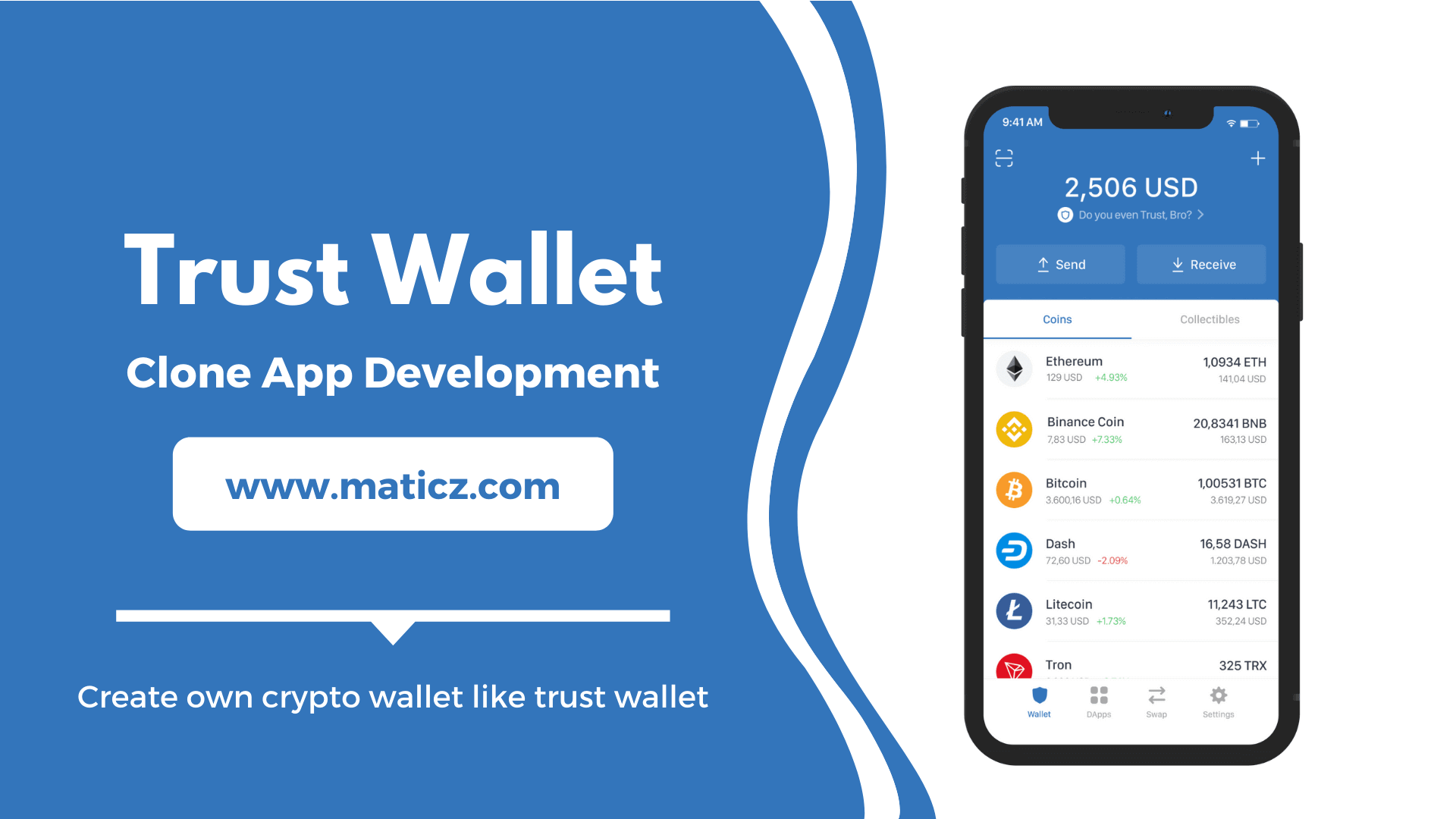 Trust Wallet Clone Script | Trust Wallet Clone App Development