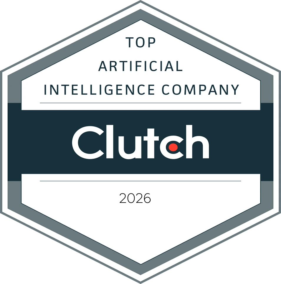 Clutch award for top AI development company