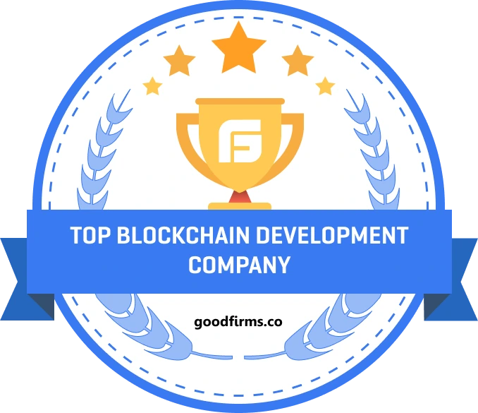 Blockchain development company logo