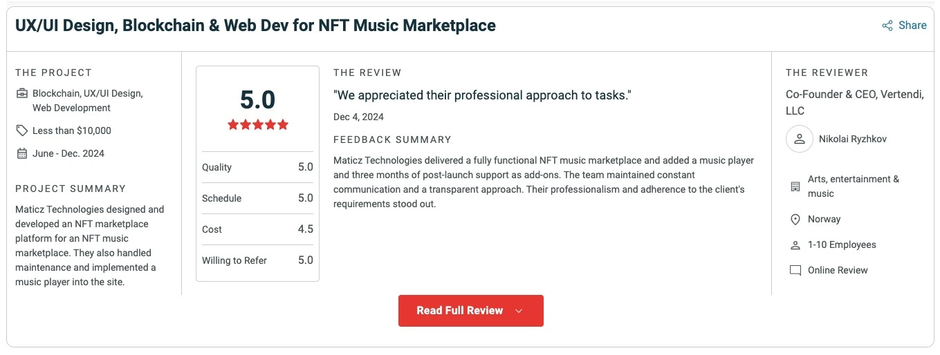 Maticz Reviews in Clutch