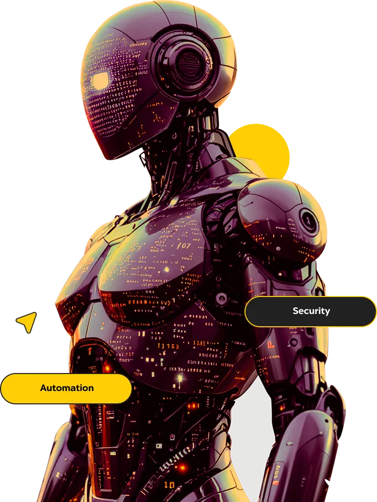 AI and Blockchain synergy illustration