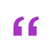 Quotation mark design icon